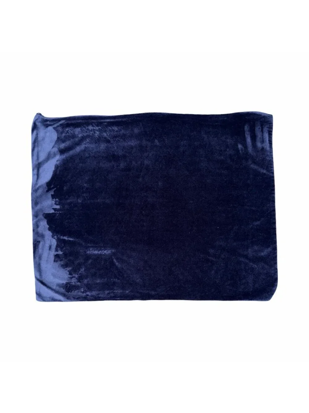 Pottery Barn Teen Velvet Pillow Cover Sham 20x25” Navy Blue Dorm Soft Cozy EUC
